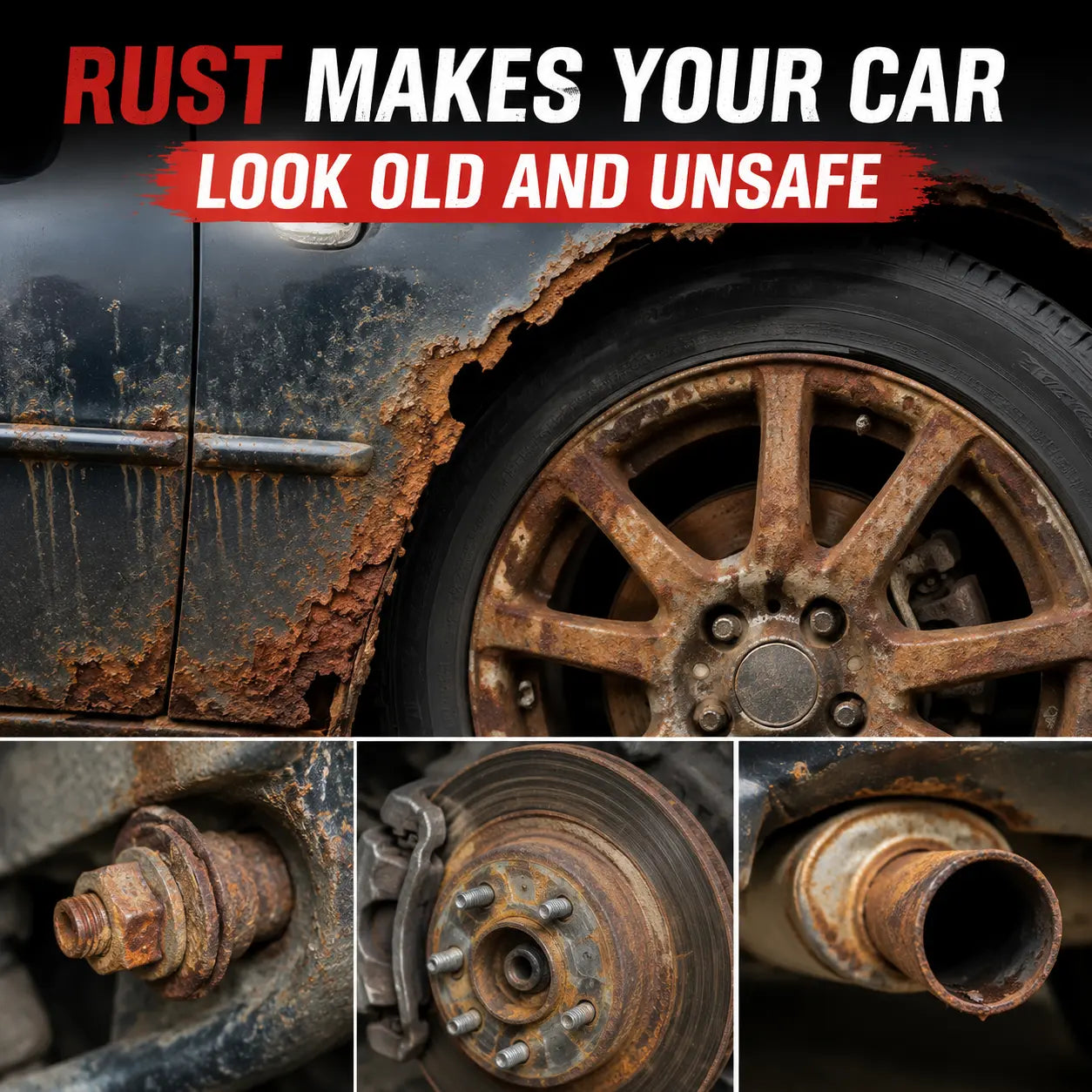 Rust Remover – Fast-Acting Heavy Duty Formula for Deep Rust, Corrosion & Oxidation Removal, Instantly Restores Metal Shine and Smooth Surface Finish, Ideal for Automotive, Home, Tools & Industrial Equipment Cleaning Use